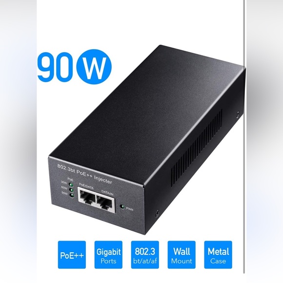 Cudy POE400 90W Gigabit Ultra PoE++ Injector Adapter Power Supply NWT - Picture 2 of 9